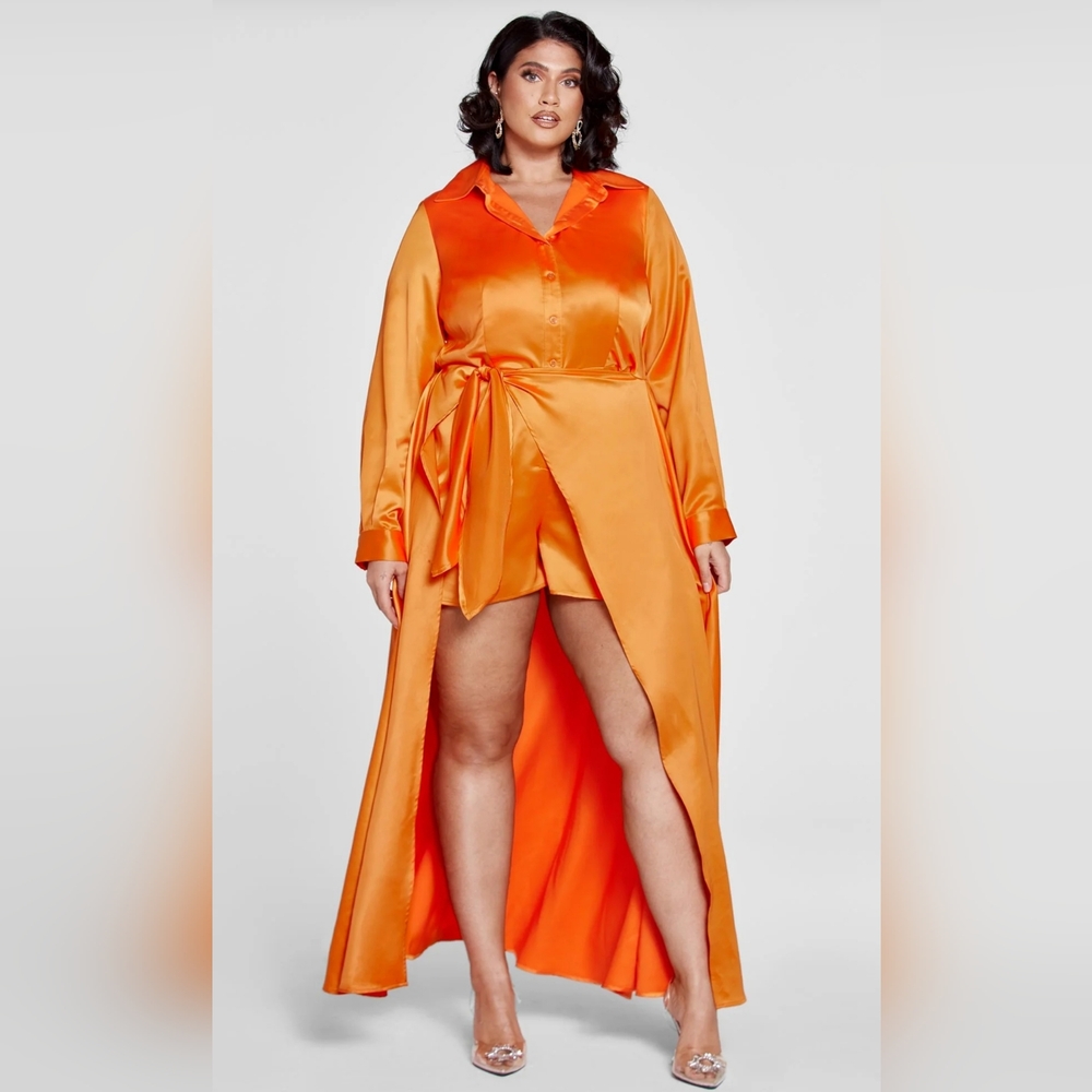 NWT 2X Don’t Kill My Vibe Maxi Romper Dress - Patrick Starrr x FTF